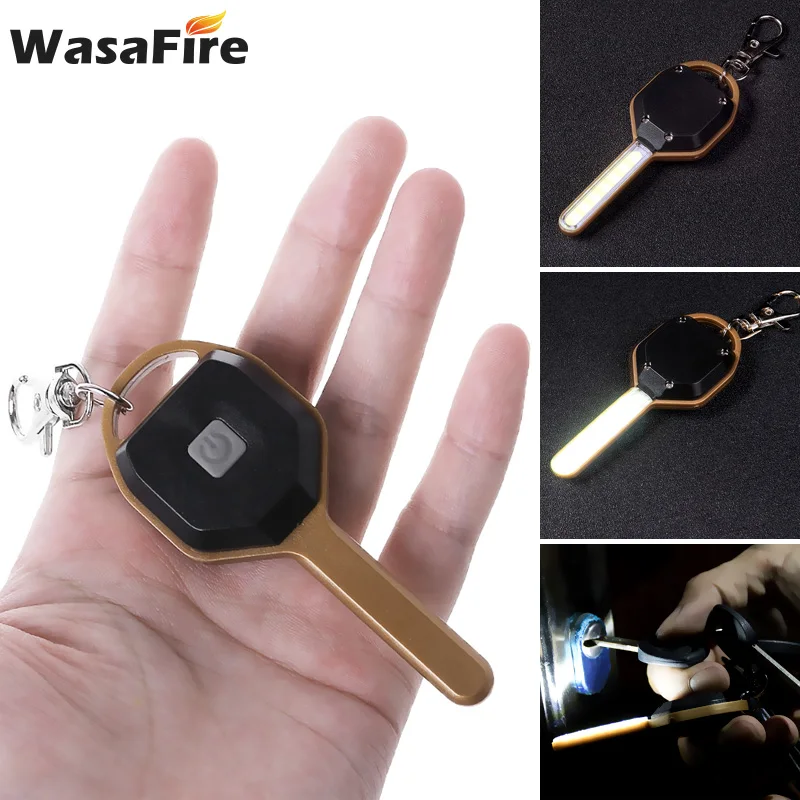

Portable Mini Keychain LED Flashlight Lantern New Pocket 2 Modes Small Torch Lamp Outdoor Hiking Camping Tactics Flashlight