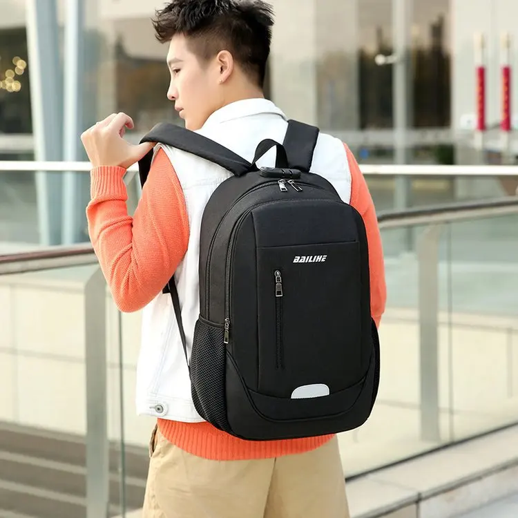 

Waterproof Oxford Cloth Men Computer School Bag Large Capacity Students Backpack Outdoor Travel School Bag