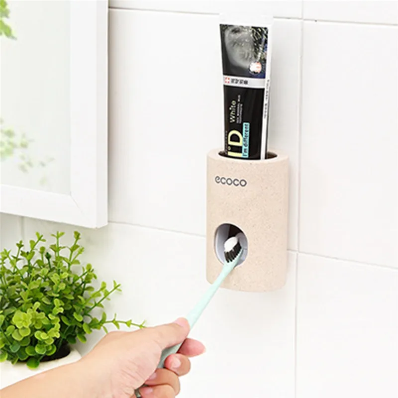 Imixlot Creative Design Automatic Toothpaste Dispenser Dust-proof Toothbrush Holder Bathroom Wall Hanging | Дом и сад