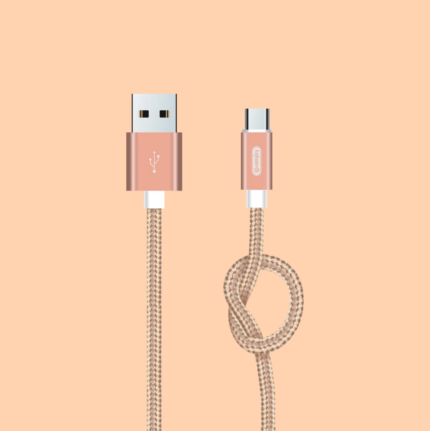 USB Data Line Android Mobile Phone Universal Fast Charging Type-C Interface Charging Line Original Authentic Cable For Samsung - Цвет: Золотой