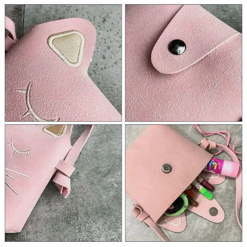 Little Girls Purses Cute Cat Shoulder Crossbody Bag for Kids Toddler Girls F42A