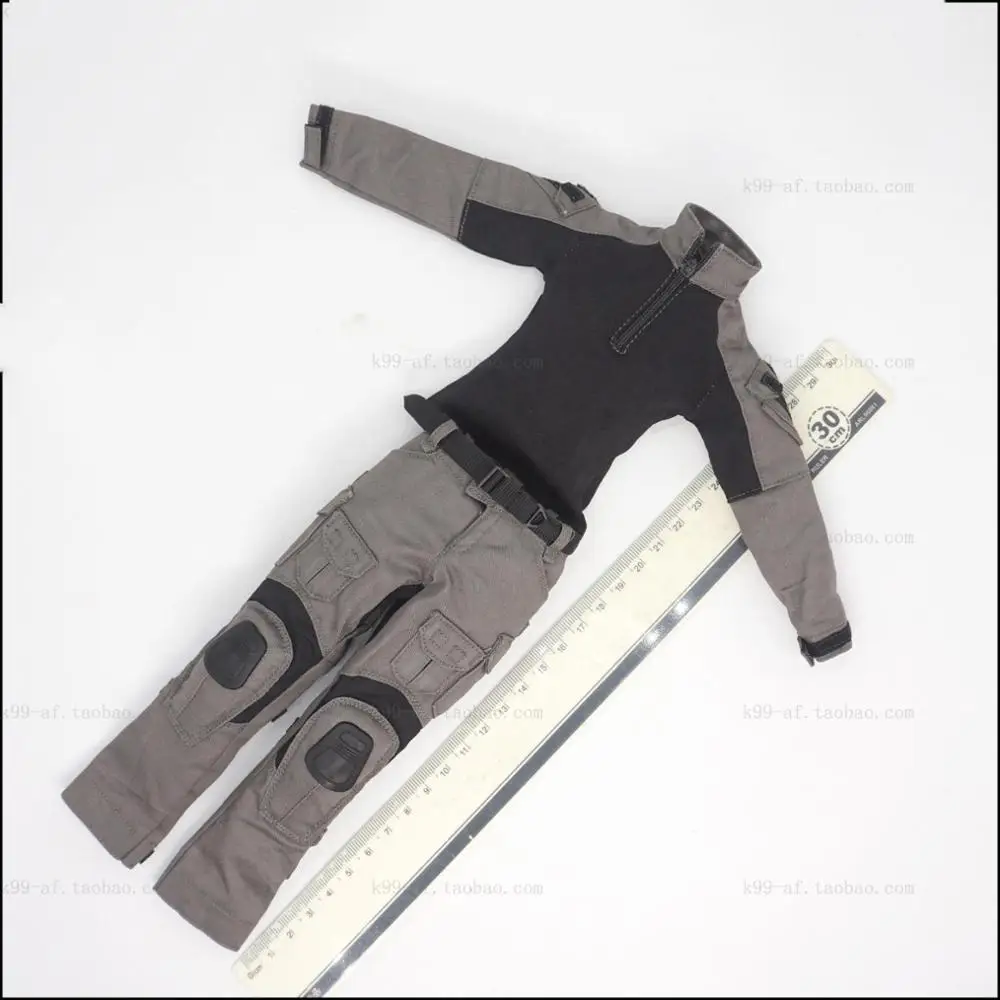 

1/6 G3 Grey Tactical Combat Uniforms Coat Pants Set Models SCO19 for 12''Figures Bodies Accessories