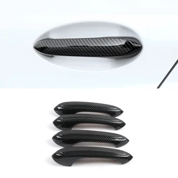 

Car Accessories ABS Carbon Gate Door Handle Trim Frame Sticker Cover Exterior Decoration Moulding for BMW 3 Series G20 2019 2020