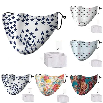 

1PC Quick-drying maschere + 4PC Filter + 2PC Apron Dustproof Windproof Foggy Haze With 4PC Gasket Face Cover Filter mascaras