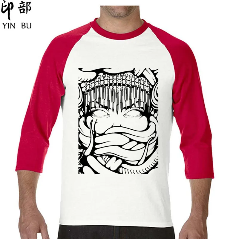 Guccy tik tok print t-shirt masculino streetwear Three quarter oversized t shirt ropa hombre coreana gothic ChampionS 2019