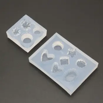 

Simulated Food All Shapes Mini Cake Cup Silicone Resin Mold Jewelry Making Tools L4ME