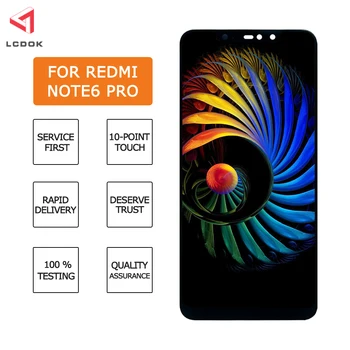 

100% Tested Display For Xiaomi Redmi Note 6 Pro LCD Display Touch Screen Digitizer Assembly Panel Parts LCD For Redmi Note6 Pro