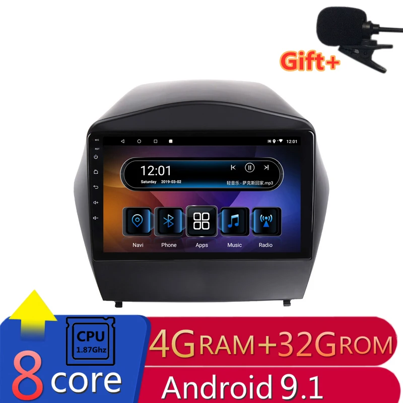 Sale 9" 4G RAM 2.5D IPS 8 CORE Android 9.1 Car DVD Multimedia Player GPS for Hyundai IX35 Tucson 2010 2011-2015 car radio navigation 0 Sale 9" 4G RAM 2.5D IPS 8 CORE Android 9.1 Car DVD Multimedia Player GPS for Hyundai IX35 Tucson 2010 2011-2015 car radio navigation 0