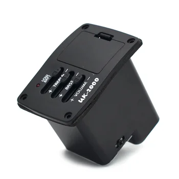 

10PCS UK2000 2 Band Pickup EQ Equalizer Preamp for Ukulele Mini Guitar Black