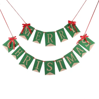 

Merry Christmas Banner new Christmas Party Decoration Indoor Outdoor Christmas Hanging Decoration Banner