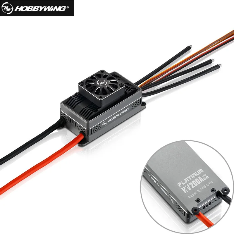 Оригинальный Hobbywing Platinum HV 200A V4.1 6 14S Lipo SBEC/бесколлекторный OPTO ESC для