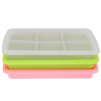 

1 Piece Planting Dishes Plate Seedling Tray Growing Wheat Seedlings Nursery Pots Home Garden Double Layer Bean Sprouts