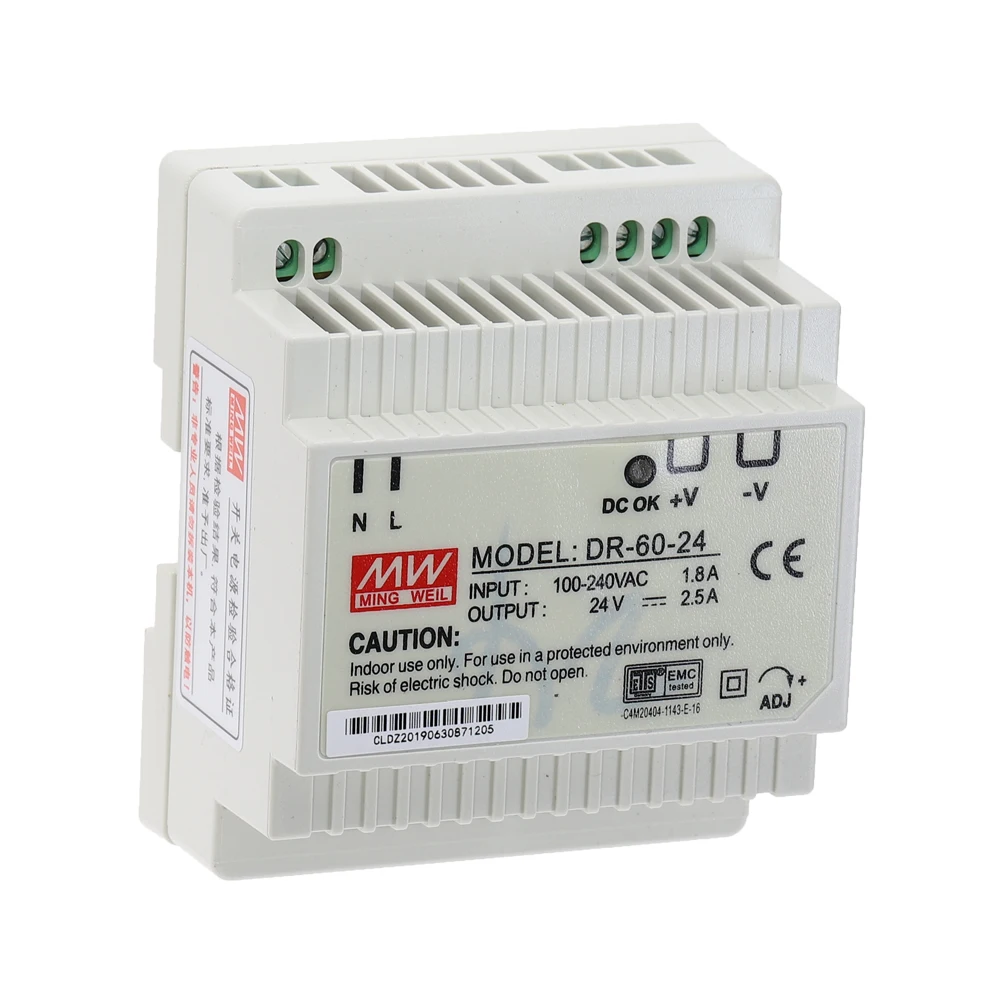 DR 15 45 60 15W 45W 60W одиночный выход 5V 12V 15V 24V Промышленный din рейку импульсный источник