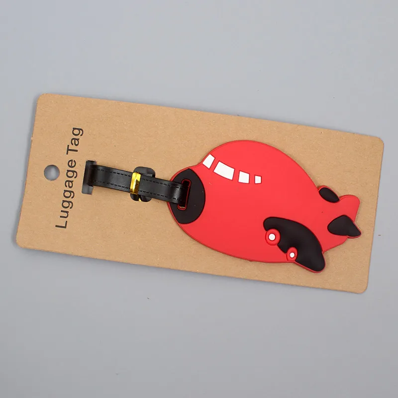 Creative Plane & Car Luggage Travel Accessories Tag Silica Gel Suitcase ID Addres Holder Baggage Boarding Tag Portable Label 3