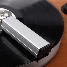 Проигрыватель проигрывателя аудио многоразовый инструмент запись щетка для удаления пыли удаление алюминиевого сплава практичный мягкий для CD антистатический