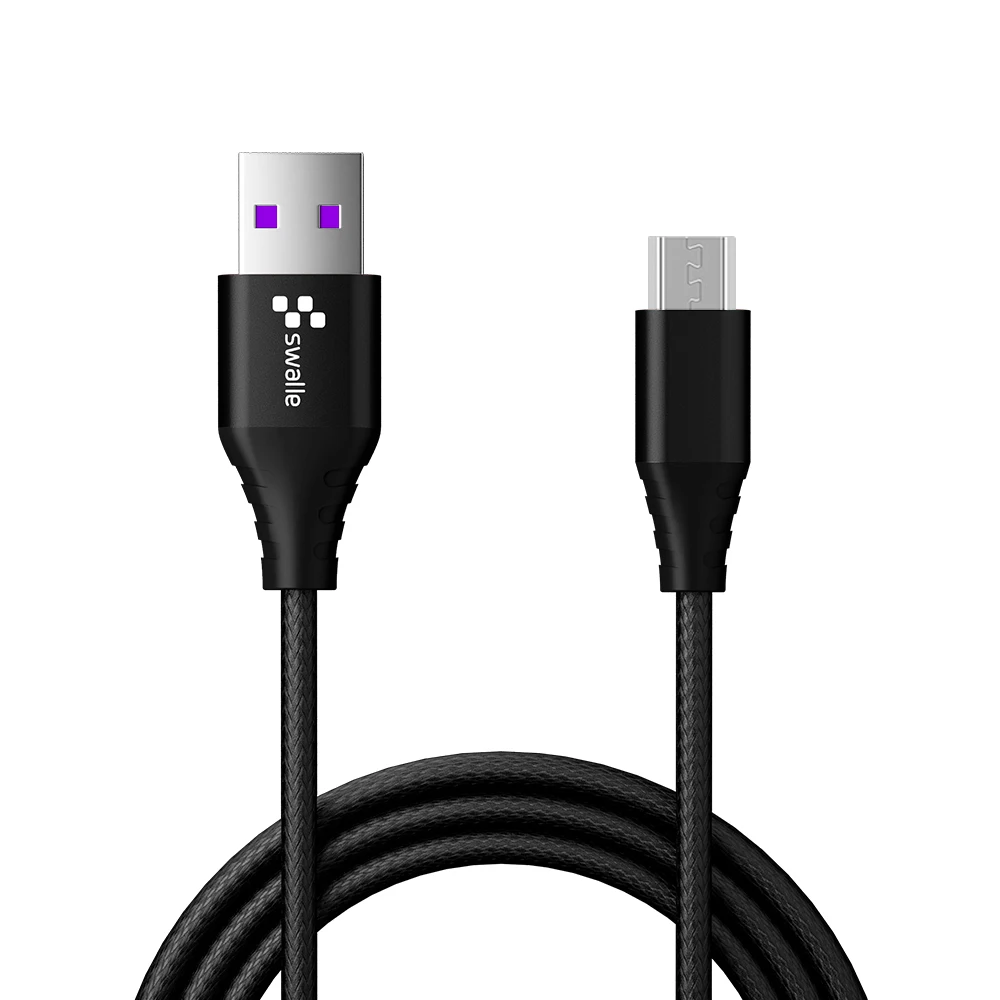 Swalle mi cro USB кабель 3A нейлоновый провод для быстрого заряда для ...