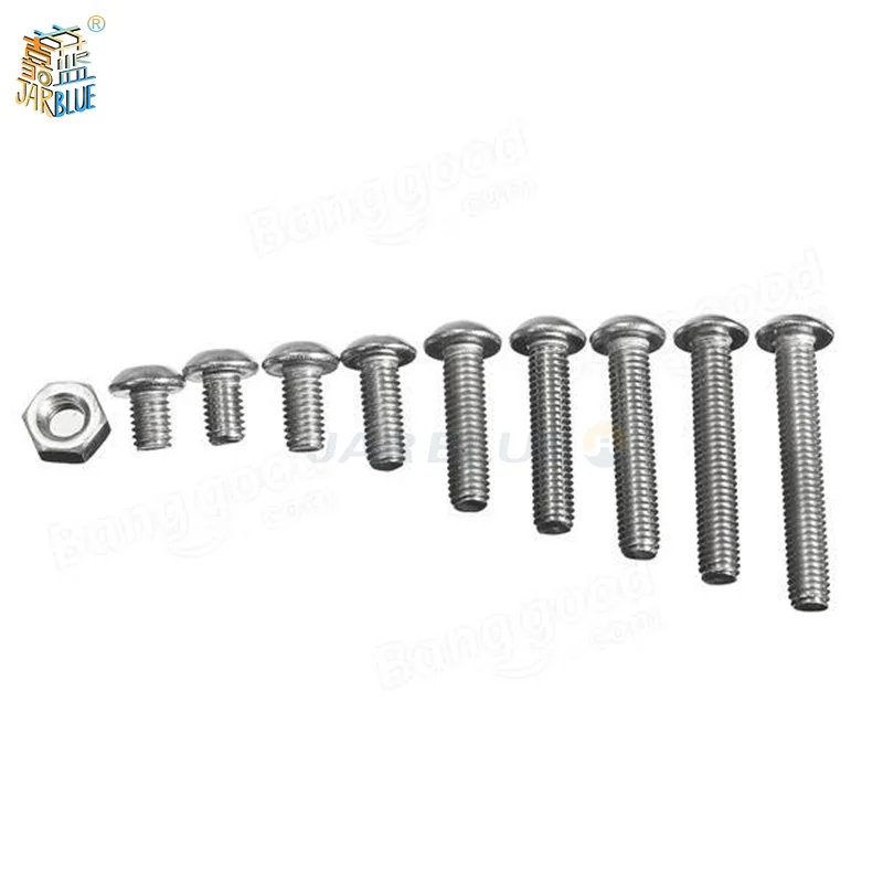 botao cabeca parafusos variedade kit inoxidavel hex 01