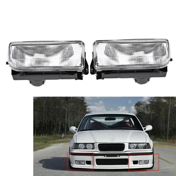 

Car Headlights Lens Lamp Front Bumper Fog Light For BMW E36 1992-1998 H1 Base Without Bulbs Car-Detector Car-Styling High Qualit