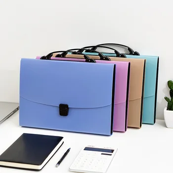 

Fashionable office file folder Expanding Wallet Document organizer File folder A4 4 colors available Folder office supplies