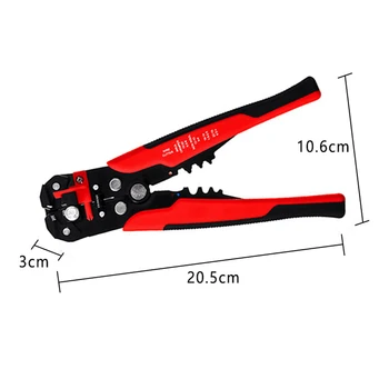 24 10AWG 0 2 6mm2 Automatic Wire Stripper Cable Cutter Multifunctional Wire Stripping Tool Crimping Pliers