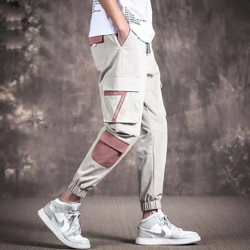 Pockets Harem Pants Men Autumn Winter Casual Sweatpants Hip Hop Joggers New Design Slim Fit Pencil Pants - Цвет: 20
