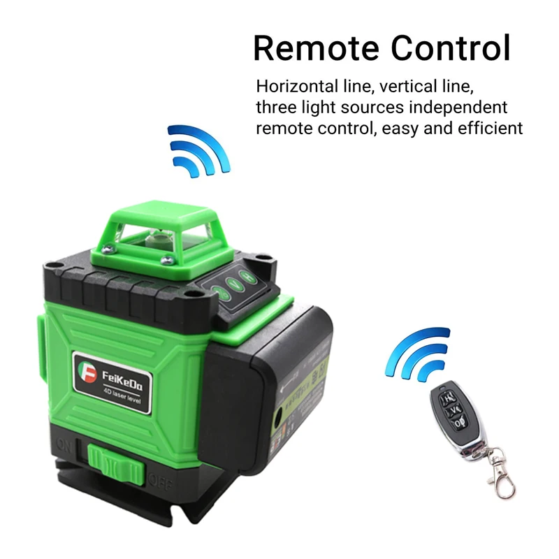 Günstig Neue Berufs 16 Linie 4D laser ebene Japan Sharp Grün 515NM Strahl 360 Vertikale Und Horizontale Selbst nivellierung Kreuz
