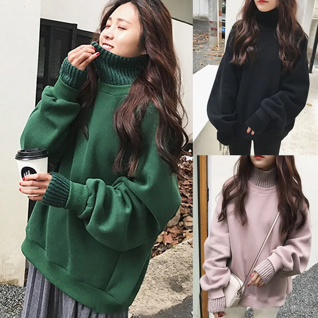 Женские толстовки осень зима трендовая вышивка корейский стиль Простые повседневные Kawaii Ulzzang Большие размеры женская одежда шикарная уличная одежда