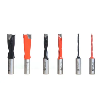 2 punte di centraggio industriali per flauto punte di alesatura per bande di legno per fori resistenti Dia.5-10mm che fanno macchine per la lavorazione del legno