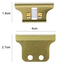 Триммер для волос, бритва, машинка для стрижки, Золотое Сменное лезвие, лезвие для стрижки волос, Парикмахерская, режущая головка для электрического станка