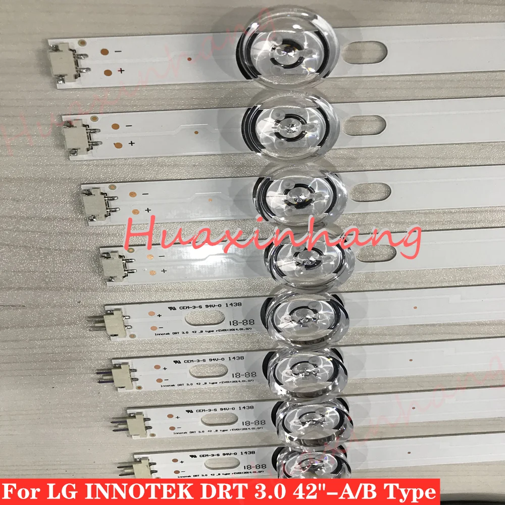 LED Backlight strip 8 Lamp For LG 42 inch TV INNOTEK DRT 3.0 42" 6916L 1709B 1710B 1957E 1956E 6916L-1956A 6916L-1957A 42LB561v