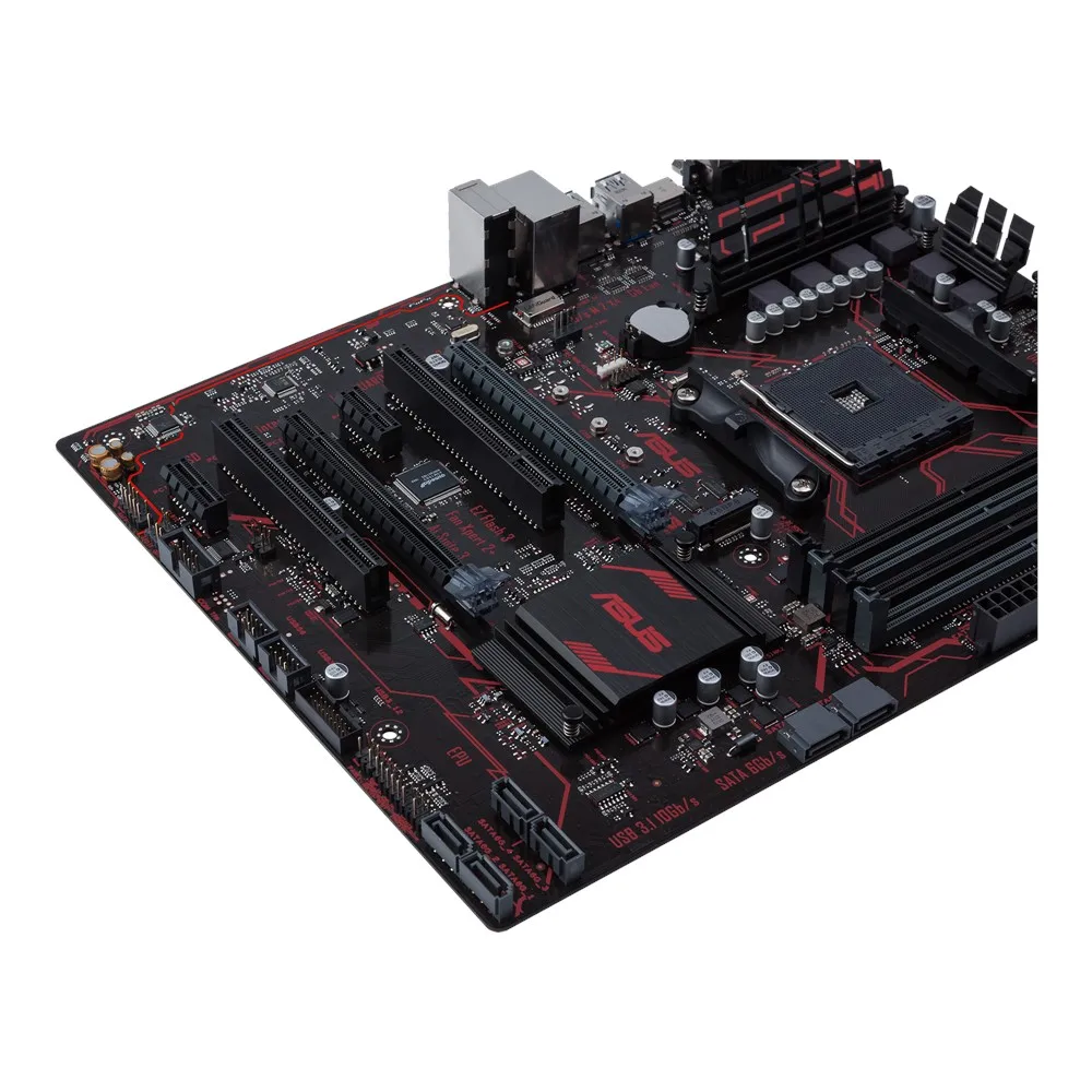  Verwendet ASUS B350-PLUS AM4 ATX motherboard mit LED beleuchtung DDR4 32 Gb/s M.2 HDMI SATA 6 Gb/s 