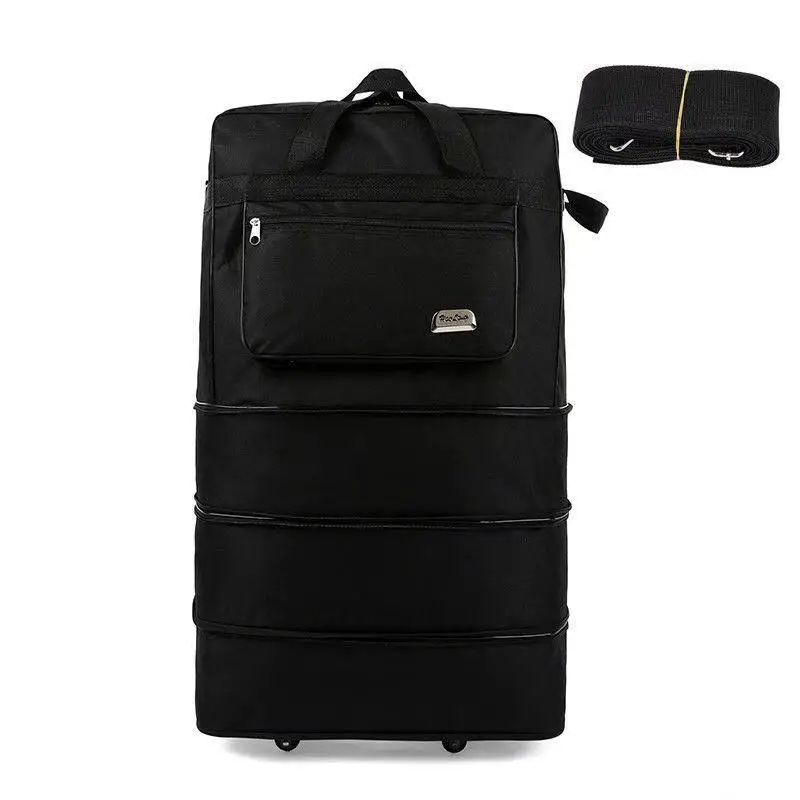 

Foldable Oxford Cloth Waterproof Wheels 26-Inch Multi-functional Shoulder Bag Luggage Bag Aviation Boarding Checked Bag