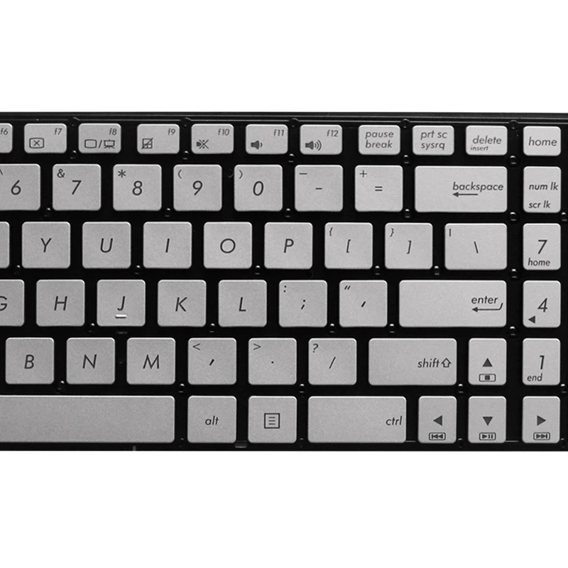 Новая английская клавиатура с подсветкой для ноутбука ASUS GL702 GL702VT GL702VM silver 0KNB0 662LUS00