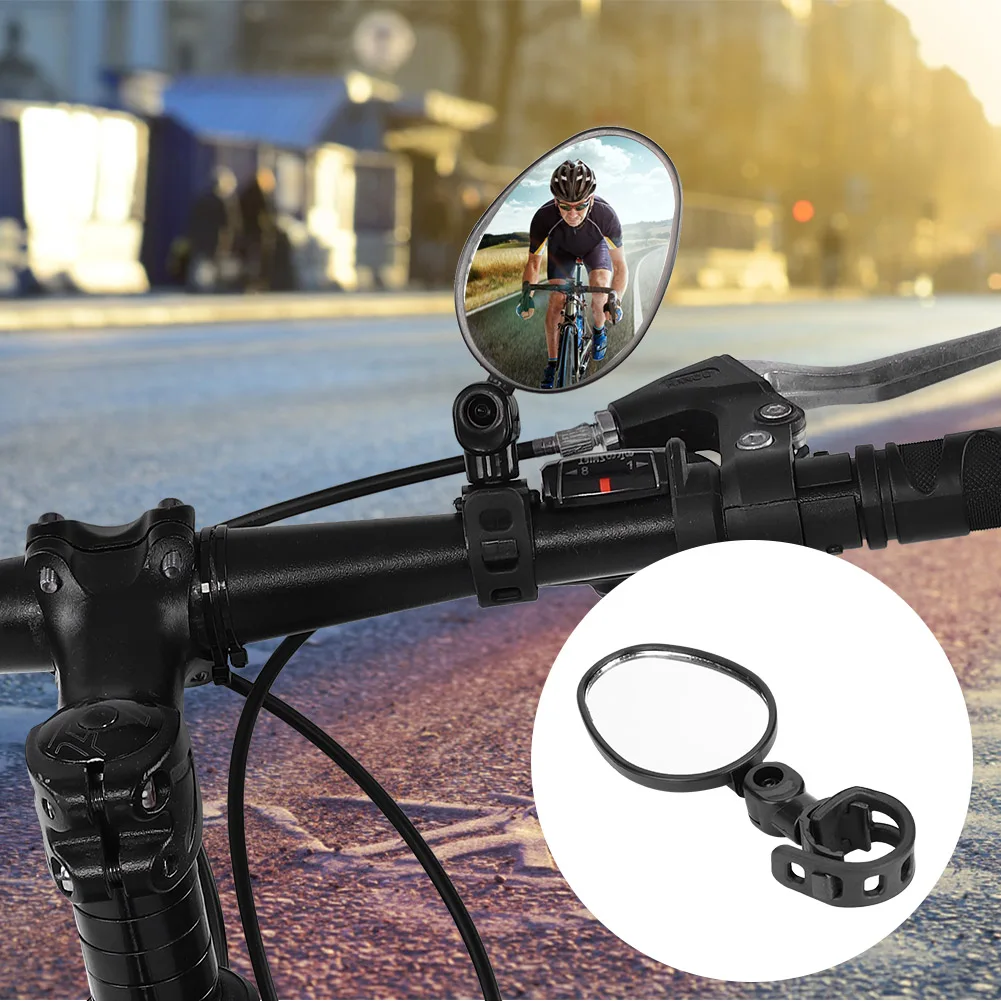 

Durable Adjustable Bike Rearview Mirror Bike Bicycle Handlebar Flexible Safe Rearview Rear View Mirror 360 Degree Rotate Cycling