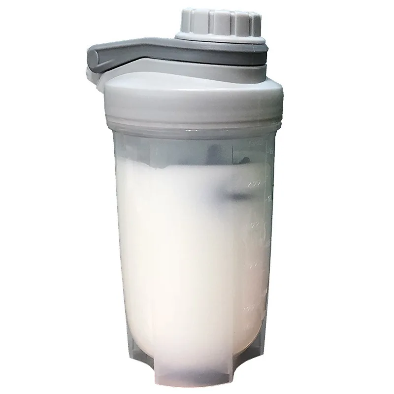 500ml 700ml Plastic GYM Protein Powder Shaker With Scale Portable