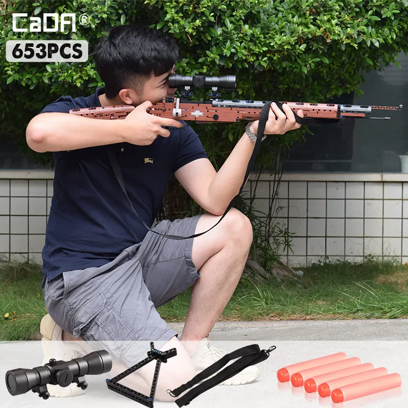 US $52.37 Swat Military Ww2 Weapon 98k Desert Eagle Submachine Models Building Blocks Compatible For Pistol Gun Blocks Toys