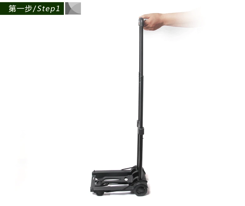 Hot Selling High Quality Bar Foldable Portable Luggage Trolley Cart Shopping Cart Pull Cargo Small Trailer