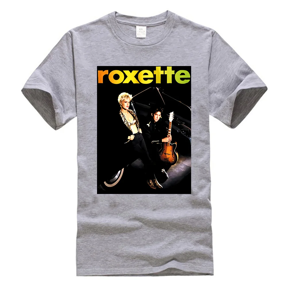 Серый Roxette Joyride поп-группа рок-группа Мужская футболка Размер S-3Xl Высокое качество Повседневная футболка с принтом - Цвет: Серый