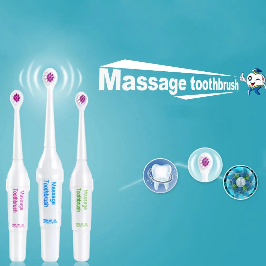 Cepillo de dientes eléctrico de masaje ultrasónico para niños y adultos, cepillo de dientes suave y brillante, resistente al agua