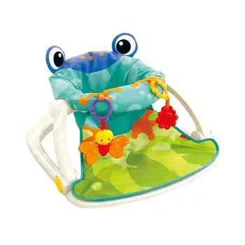 

Baby frog chair rattle padded portable collapsible rattle