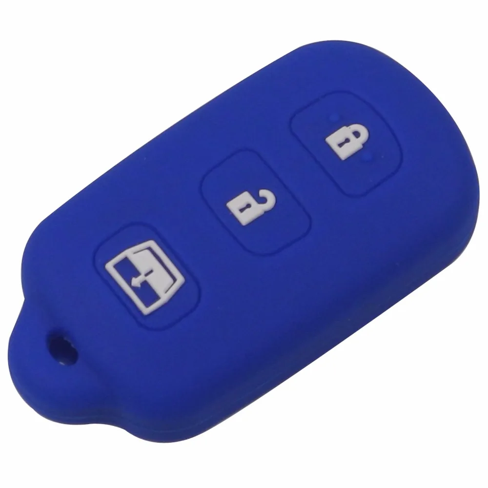 10pcs For Toyota Car Remote Key Holder Protector 4 Buttons Silicone Key Fob Shell Cover Case