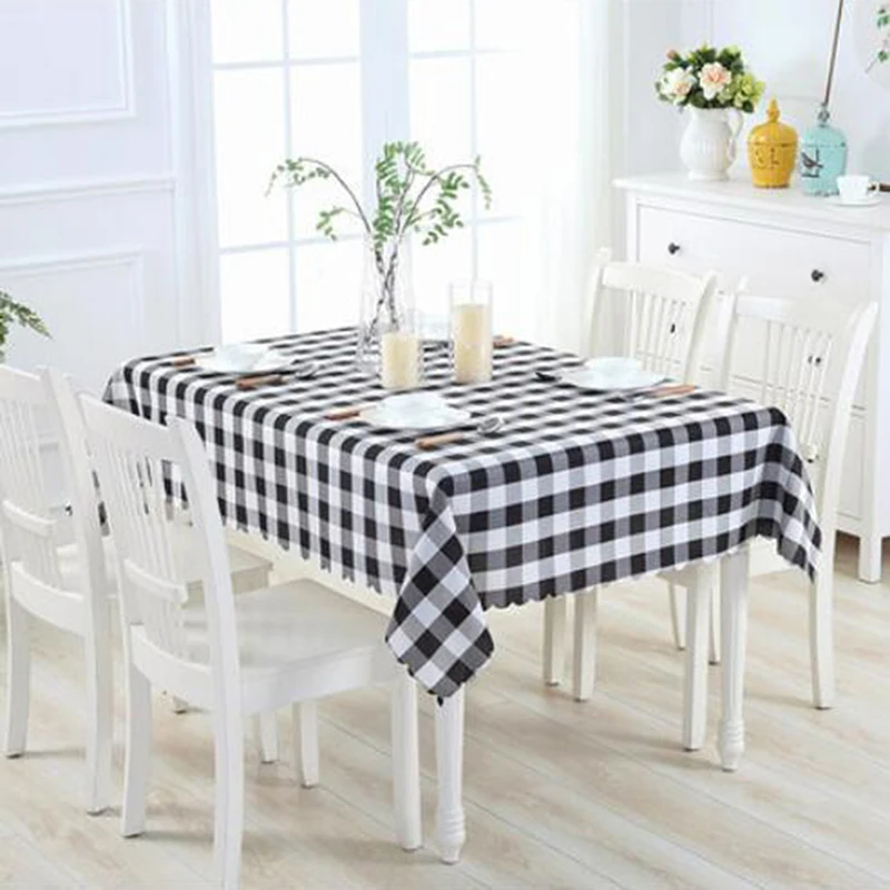 Tablecloth Print Color Wedding Birthday Party Table Cover Square Desk Cloth Wipe Covers Waterproof Table Cloth