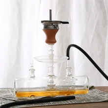 Кальян HY MP5 стеклянный бак кальяна с пепельным поддоном глиняная чаша голова Чича для lavoo narguile