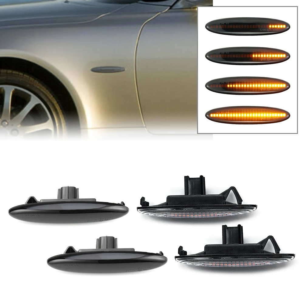 2x Auto Side Marker Turn Signal Light Dynamic LED Lamp For Lexus IS250