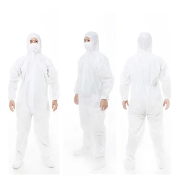 

Unisex Disposable Isolation Gown Disposable Protective Clothing With Elastic Cuffs Non-woven Breathable Protection Clothing