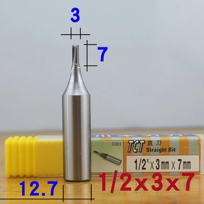 1.5mm-4.5mm Chuanmu TCT Double Edge Straight Knife Special for MDF 1/2 Shank（12.7mm） Trimming Machine