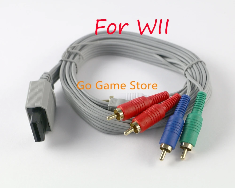 

10pcs For Nintendo Wii 1.8m Component AV Cable High-Definition 1080i/720p HDTV AV Audio Adapter Cable Cord Wire 5RCA