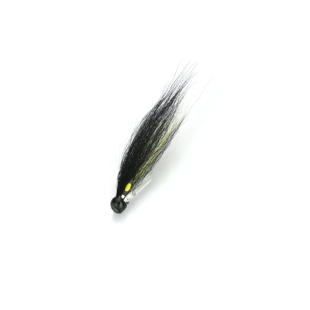LAE034-Silver Stoat Tail Riffle Hitch Tube Fly (4)