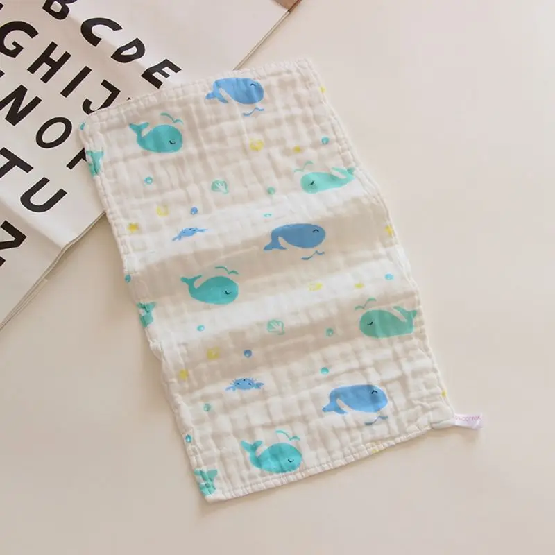  5 Pcs/pack Baby Cotton Towel Gauze Newborn Infant Cartoon Bibs Handkerchief Face Bathing Washcloth