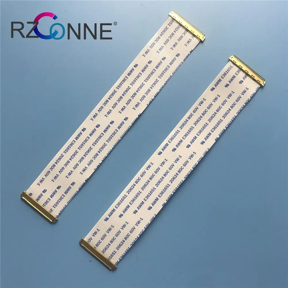 2pcs Ffc Fpc Flexible Flat Ribbon Cable 40 Pin 0.5mm Pitch For Edp Panel Same Direction With